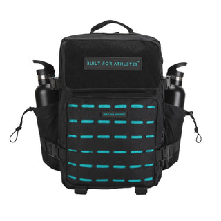 Built For Athletes Small Gym Bag (25L) | Black/Aqua