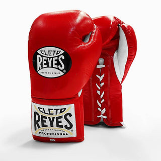 Cleto Reyes Leather Contest Gloves Lace | Red