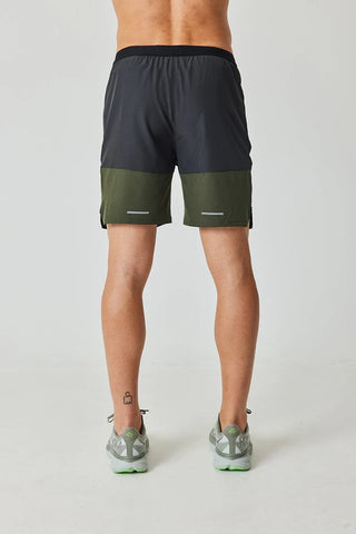 Reprimo Mens Flight Shorts | Olive/Dark Grey 2.0