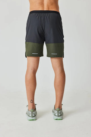 Reprimo Mens Flight Shorts | Olive/Dark Grey 2.0