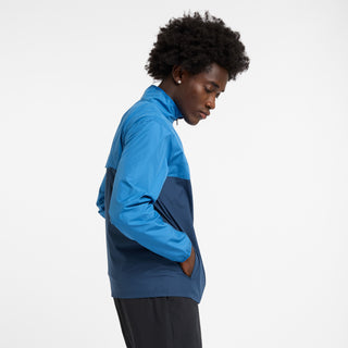 New Balance Mens Sports Essentials Jacket | Blue Agate