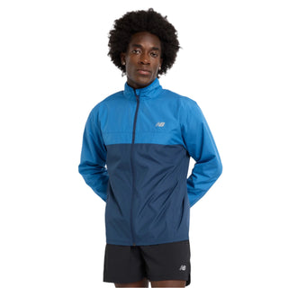 New Balance Mens Sports Essentials Jacket | Blue Agate