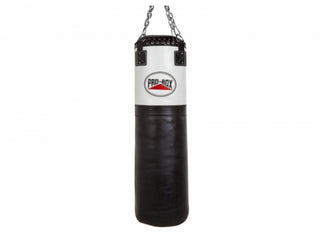 Pro Box 4FT Leather Punch Bag | Black/White (Click & Collect Only)