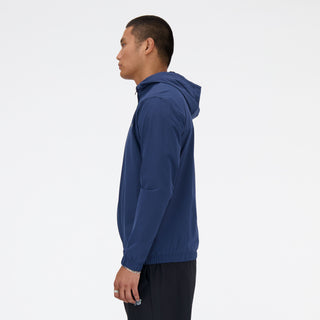 New Balance Mens Woven Full Zip Jacket | NB Navy