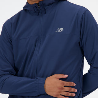 New Balance Mens Woven Full Zip Jacket | NB Navy