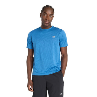 New Balance Mens Athletics T Shirt | Blue Agate