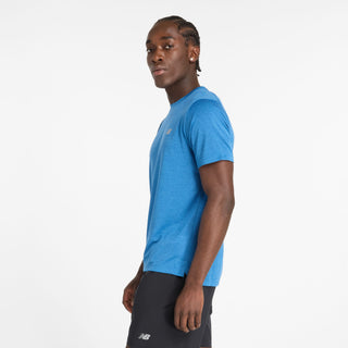 New Balance Mens Athletics T Shirt | Blue Agate