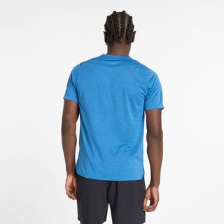 New Balance Mens Athletics T Shirt | Blue Agate