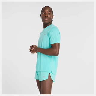 New Balance Mens Athletics T Shirt | Cyber Jade