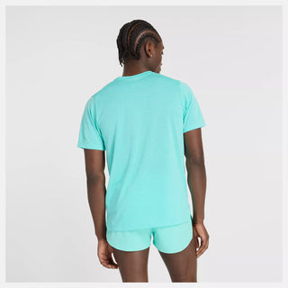 New Balance Mens Athletics T Shirt | Cyber Jade