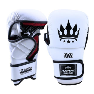 Playerz SparTech MMA Sparring Gloves | White