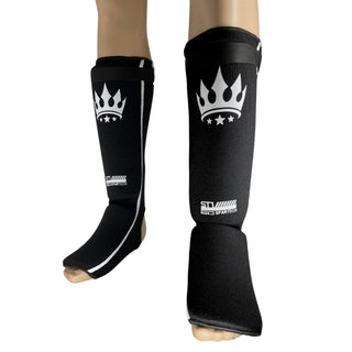 Playerz Spartech Lightweight Cotton Shinguards | Black