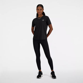 New Balance Womens Athletics Tee | Black Heather