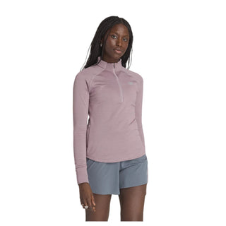 New Balance Womens Athletics Heat Grid 1//2 Zip | Ice Wine Heather