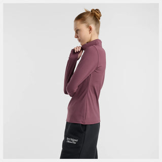 New Balance Script Quarter Zip | Faded Plum