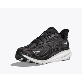 Hoka Womens Clifton 9 |Black/White