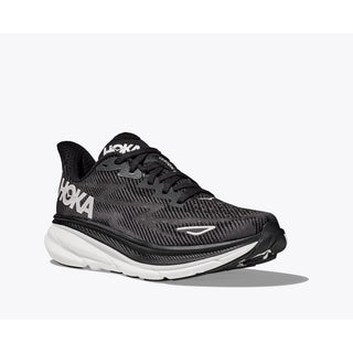 Hoka Womens Clifton 9 |Black/White