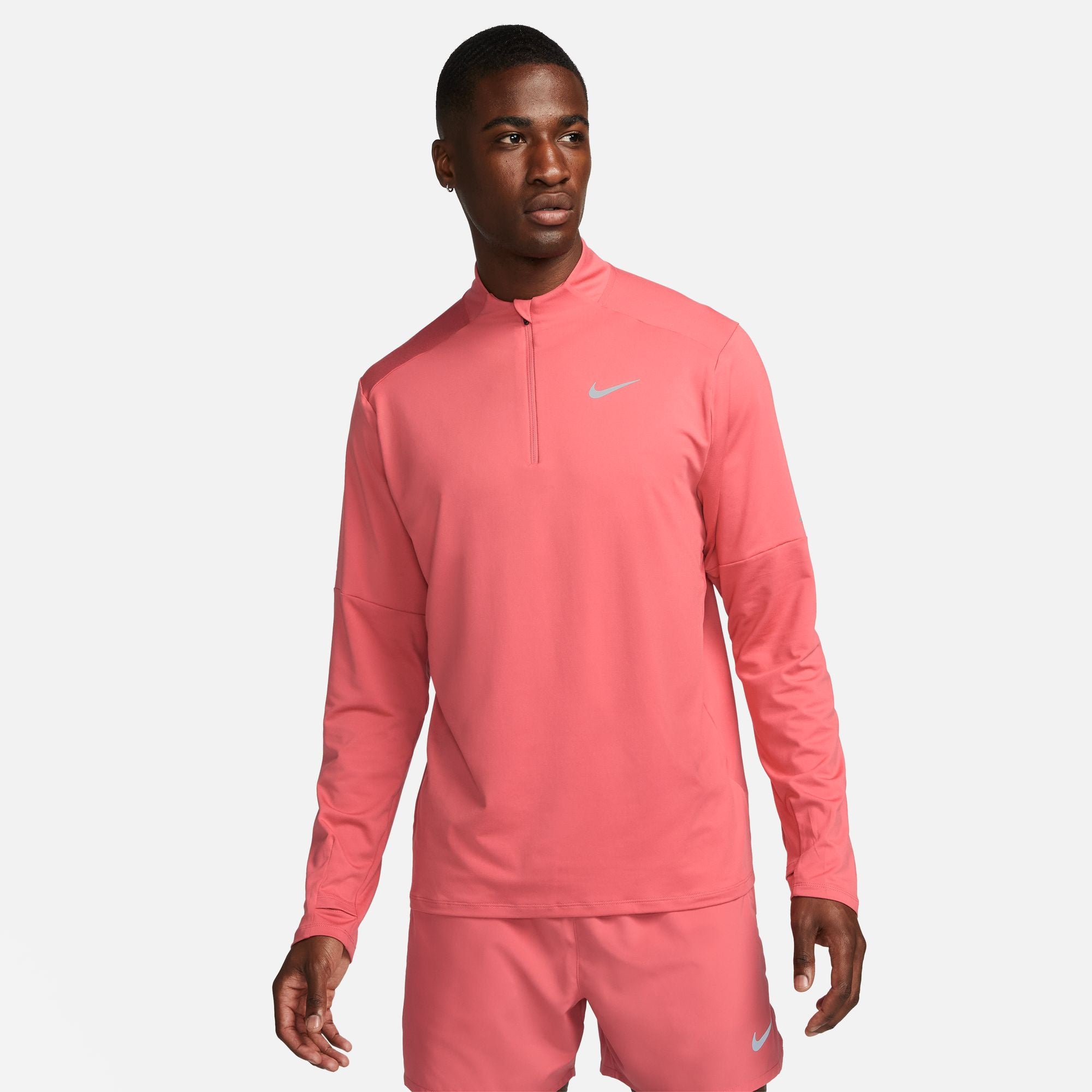 Nike zip best sale running top