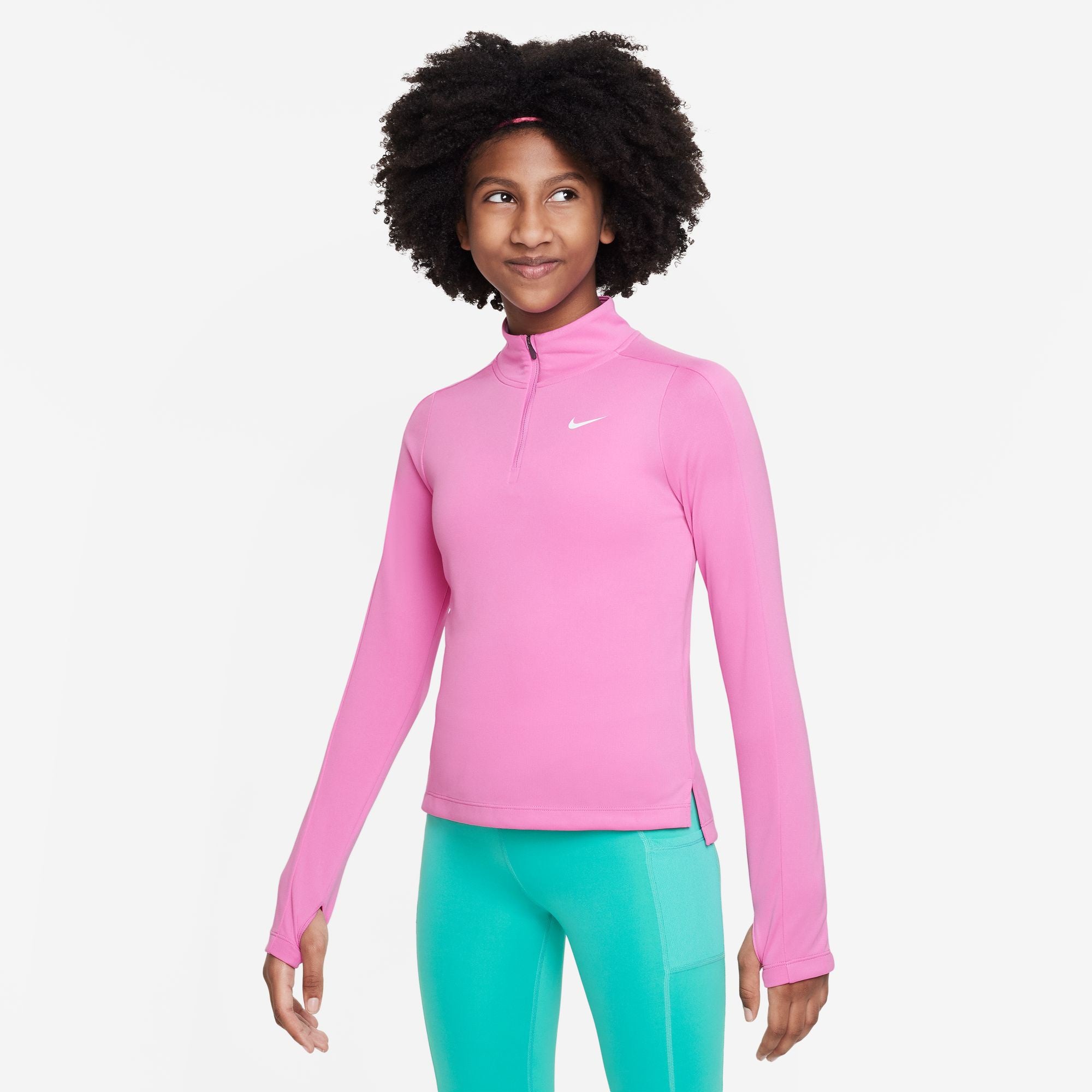 Pink shops dri fit long sleeve