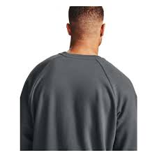 UNDER ARMOUR RIVAL COTTON CREW TOP | GREY - Taskers Sports